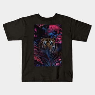 Tiger In Jungle Kids T-Shirt